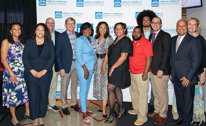 Santos at African American Chamber meeting Philadelphia